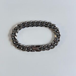 Alexander McQueen Silver Chain Link Bracelet